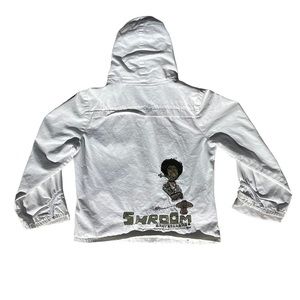 Vintage Shroom Skateboard War is Not the Answer Embroidered Jacket